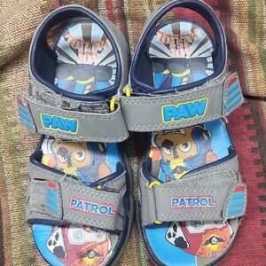 Paw Patrol Kids Sandals - Gray and Blue with Character Design